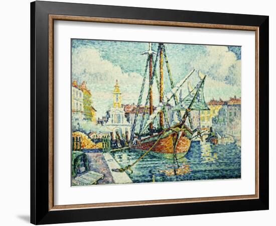 The Port of St. Tropez-Paul Signac-Framed Giclee Print