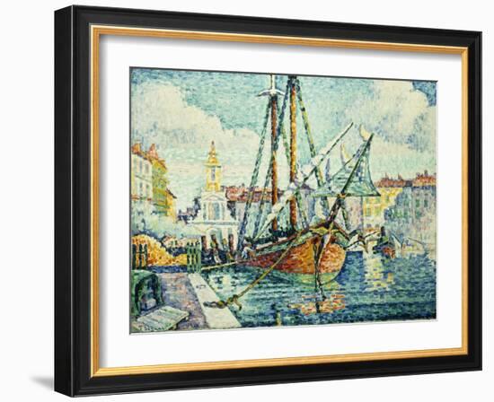 The Port of St. Tropez-Paul Signac-Framed Giclee Print