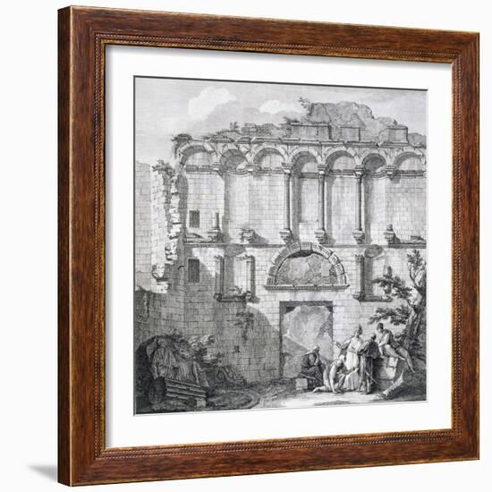 The Porta Aurea, from 'Ruins of the Palace of Emperor Diocletian at Spalatro in Dalmatia'-Robert Adam-Framed Giclee Print