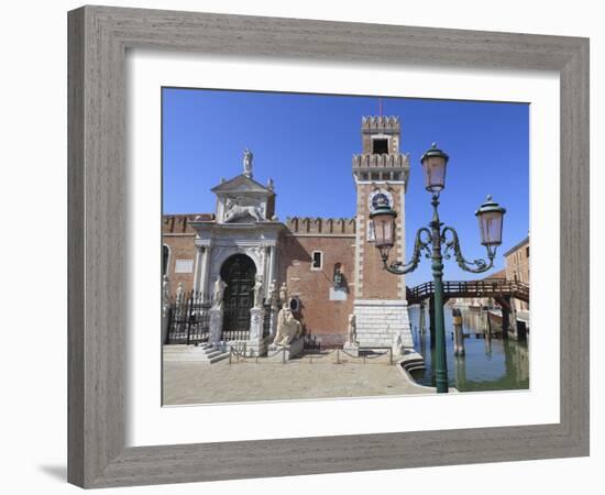 The Porta Magna, Arsenal, Venice, UNESCO World Heritage Site, Veneto, Italy, Europe-Amanda Hall-Framed Photographic Print