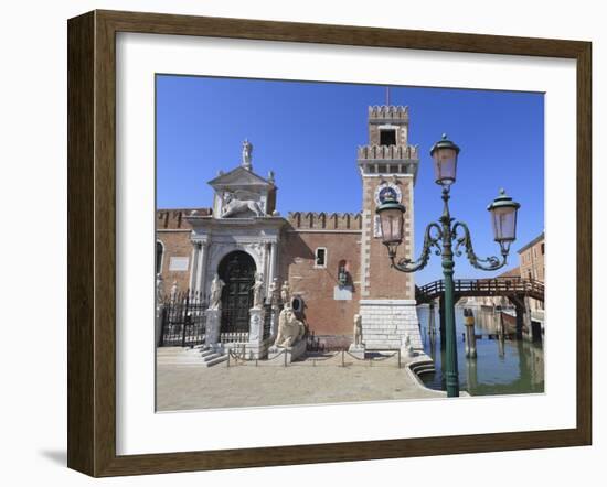 The Porta Magna, Arsenal, Venice, UNESCO World Heritage Site, Veneto, Italy, Europe-Amanda Hall-Framed Photographic Print