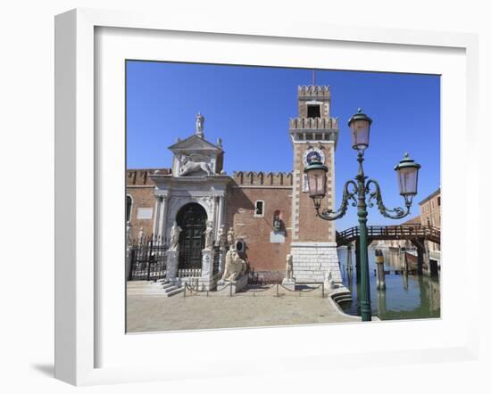 The Porta Magna, Arsenal, Venice, UNESCO World Heritage Site, Veneto, Italy, Europe-Amanda Hall-Framed Photographic Print