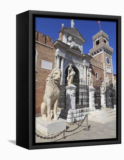 The Porta Magna, Arsenal, Venice, UNESCO World Heritage Site, Veneto, Italy, Europe-Amanda Hall-Framed Premier Image Canvas