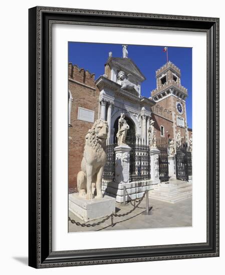 The Porta Magna, Arsenal, Venice, UNESCO World Heritage Site, Veneto, Italy, Europe-Amanda Hall-Framed Photographic Print