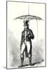 The Portable Lightning Rod or the Umbrella-Lightning Rod of Barbeu-Dubourg-null-Mounted Giclee Print