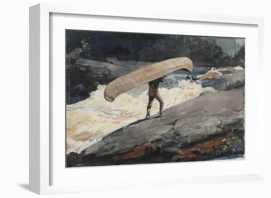 The Portage, 1897-Winslow Homer-Framed Giclee Print