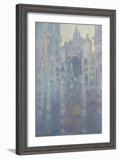 The Portal of Rouen Cathedral in Morning Light, 1894-Claude Monet-Framed Giclee Print