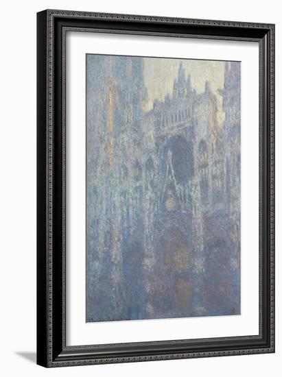 The Portal of Rouen Cathedral in Morning Light, 1894-Claude Monet-Framed Giclee Print