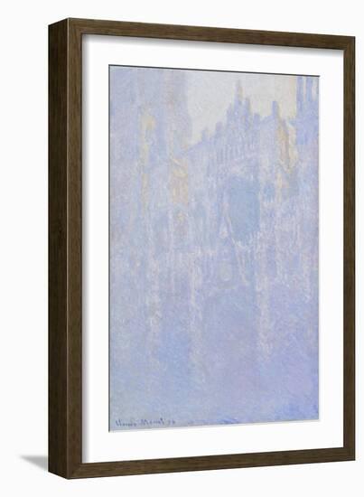 The Portal of Rouen Cathedral in the Morning Fog (Le Portal, Brouillard Matinal), 1894-Claude Monet-Framed Giclee Print