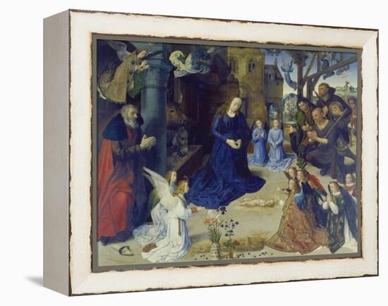 The Portinari Altarpiece. Central Panel: the Adoration of the Shepherds-Hugo van der Goes-Framed Premier Image Canvas