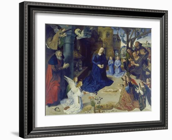 The Portinari Altarpiece. Central Panel: the Adoration of the Shepherds-Hugo van der Goes-Framed Giclee Print