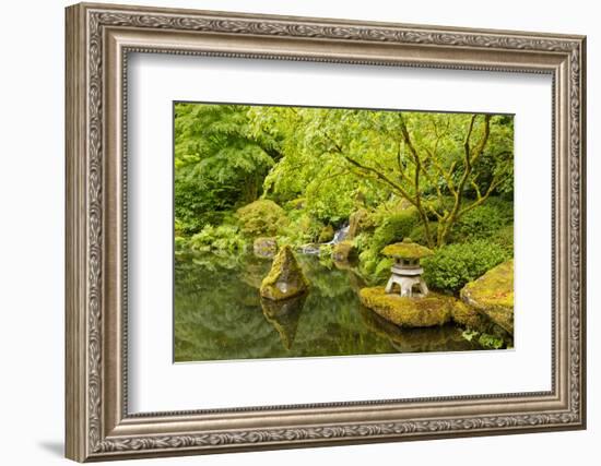 The Portland Japanese Garden, Washington Park in the west hills of Portland, Oregon-Adam Jones-Framed Photographic Print