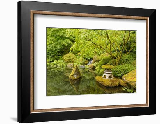 The Portland Japanese Garden, Washington Park in the west hills of Portland, Oregon-Adam Jones-Framed Photographic Print