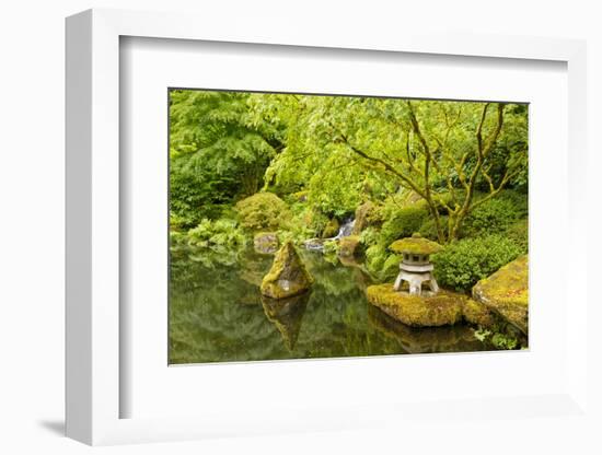 The Portland Japanese Garden, Washington Park in the west hills of Portland, Oregon-Adam Jones-Framed Photographic Print