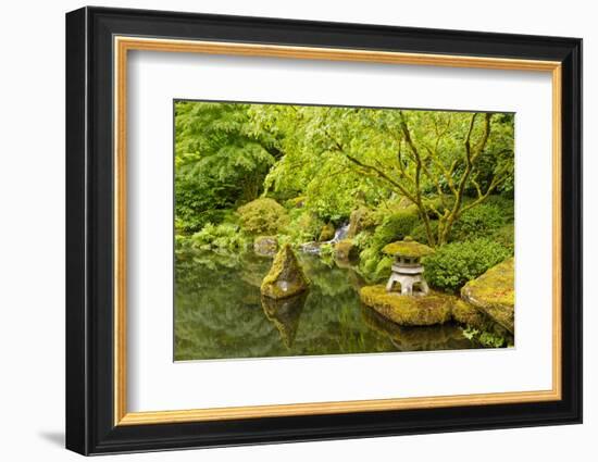 The Portland Japanese Garden, Washington Park in the west hills of Portland, Oregon-Adam Jones-Framed Photographic Print