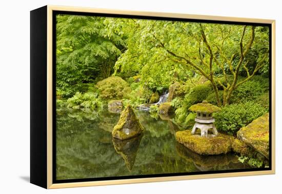 The Portland Japanese Garden, Washington Park in the west hills of Portland, Oregon-Adam Jones-Framed Premier Image Canvas