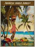 Vintage Travel Caribbean-The Portmanteau Collection-Framed Giclee Print