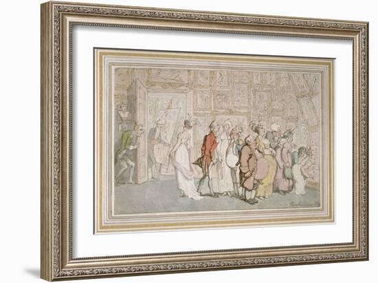 The Portrait Painter's Ante-Room-Thomas Rowlandson-Framed Giclee Print