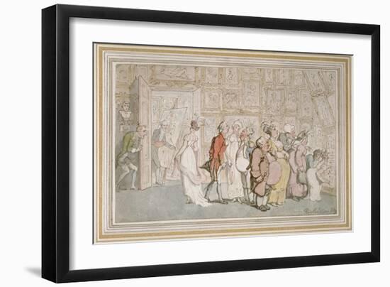 The Portrait Painter's Ante-Room-Thomas Rowlandson-Framed Giclee Print