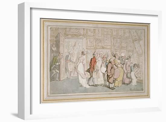 The Portrait Painter's Ante-Room-Thomas Rowlandson-Framed Giclee Print