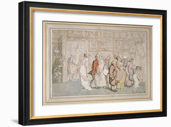 The Portrait Painter's Ante-Room-Thomas Rowlandson-Framed Giclee Print