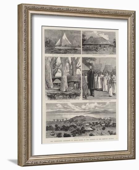 The Portuguese Aggression in Africa, Scenes in the Locality of the Disputed District-null-Framed Giclee Print