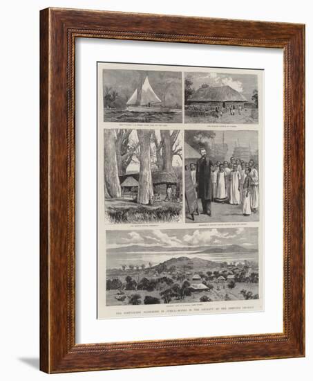 The Portuguese Aggression in Africa, Scenes in the Locality of the Disputed District-null-Framed Giclee Print