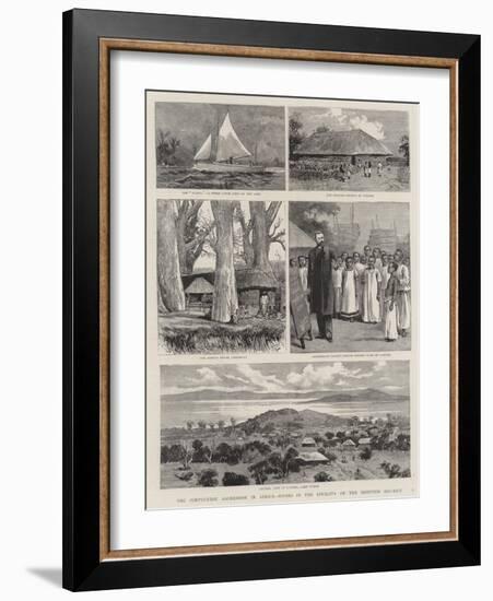 The Portuguese Aggression in Africa, Scenes in the Locality of the Disputed District-null-Framed Giclee Print