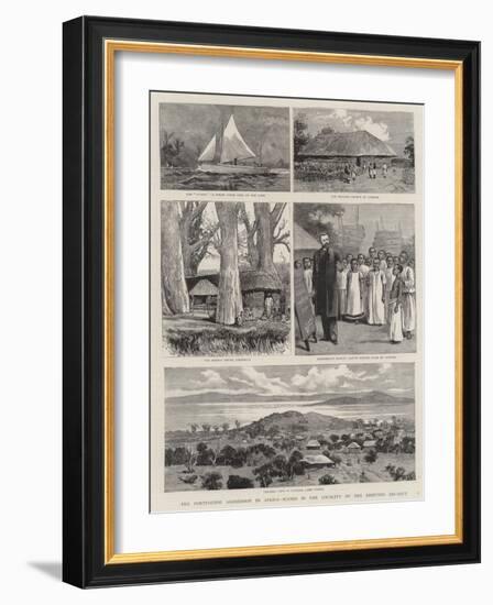 The Portuguese Aggression in Africa, Scenes in the Locality of the Disputed District-null-Framed Giclee Print