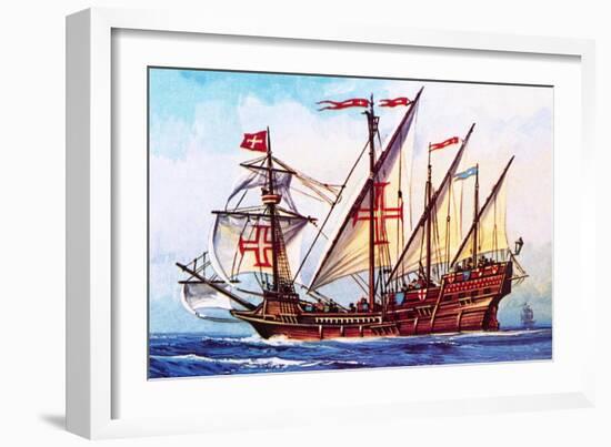 The Portuguese Caravel-English School-Framed Giclee Print