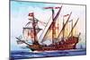 The Portuguese Caravel-English School-Mounted Giclee Print