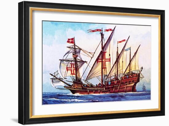 The Portuguese Caravel-English School-Framed Giclee Print