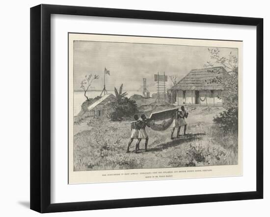 The Portuguese in East Africa, Signaling Post for Steamers and Senhor Pinto's House, Chilvane-Amedee Forestier-Framed Giclee Print