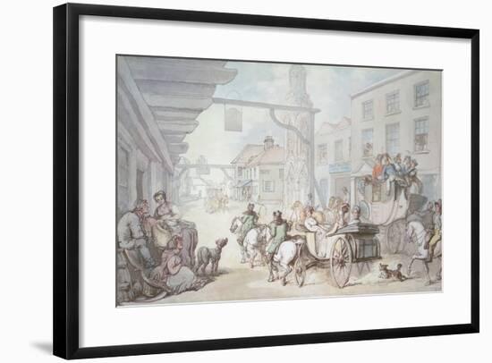 The Post Chaise-Thomas Rowlandson-Framed Giclee Print