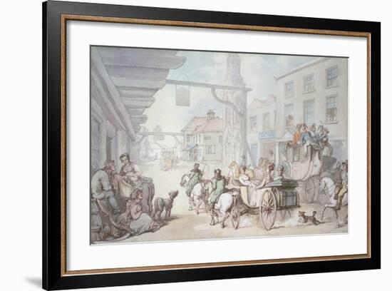 The Post Chaise-Thomas Rowlandson-Framed Giclee Print