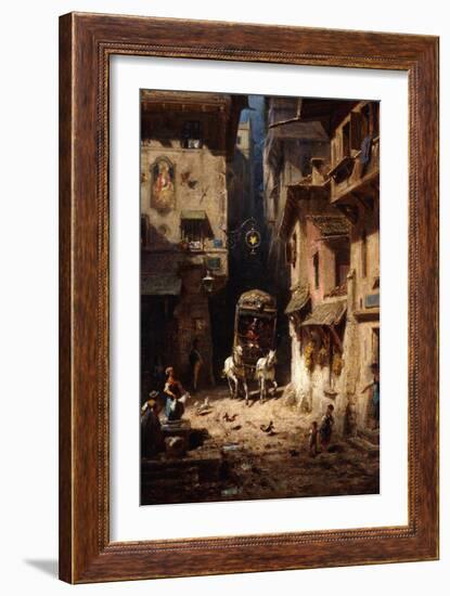 The Post; Die Post, C.1875-1880-Carl Spitzweg-Framed Giclee Print