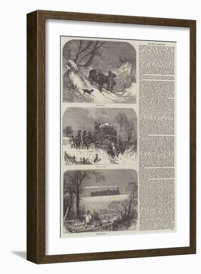 The Post in the Snow-null-Framed Giclee Print