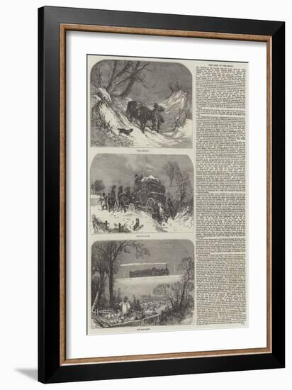 The Post in the Snow-null-Framed Giclee Print