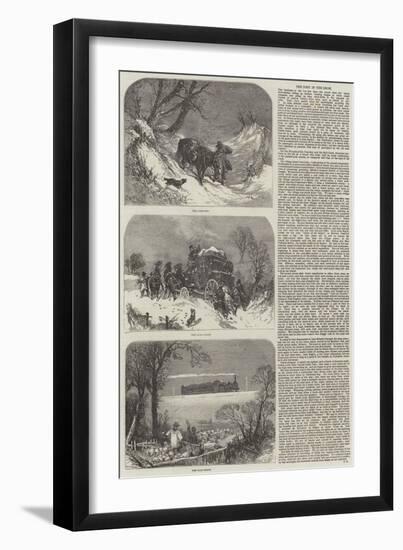 The Post in the Snow-null-Framed Giclee Print