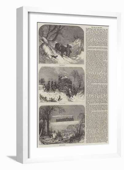 The Post in the Snow-null-Framed Giclee Print