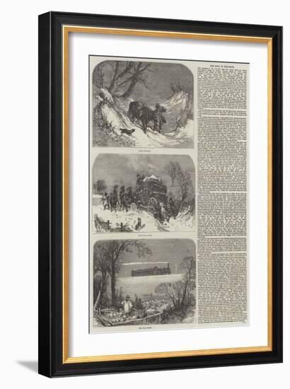 The Post in the Snow-null-Framed Giclee Print