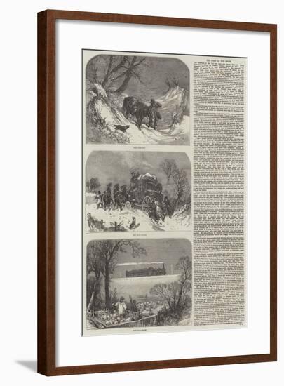 The Post in the Snow-null-Framed Giclee Print