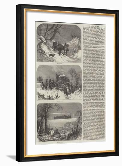 The Post in the Snow-null-Framed Giclee Print