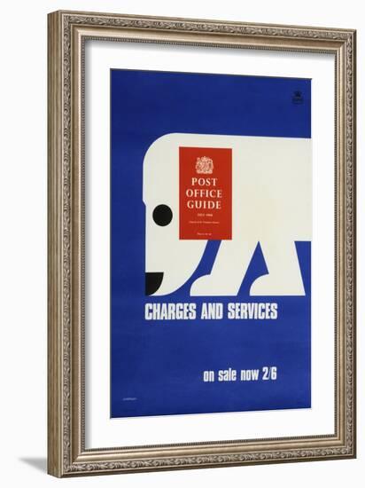 The 'Post Office Guide July 1968', Charges and Services, on Sale Now 2'6-Tom Eckersley-Framed Art Print