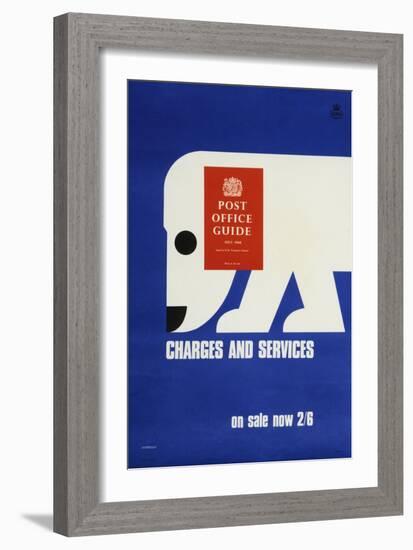 The 'Post Office Guide July 1968', Charges and Services, on Sale Now 2'6-Tom Eckersley-Framed Art Print