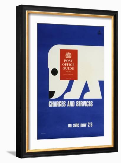 The 'Post Office Guide July 1968', Charges and Services, on Sale Now 2'6-Tom Eckersley-Framed Art Print