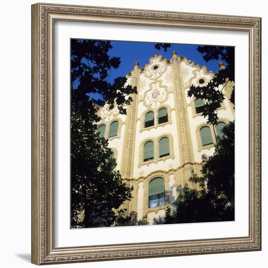 The Post Office Savings Bank Facade in Art Nouveau Style, Budapest, Hungary, Europe-Stuart Black-Framed Photographic Print