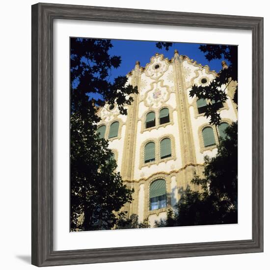 The Post Office Savings Bank Facade in Art Nouveau Style, Budapest, Hungary, Europe-Stuart Black-Framed Photographic Print