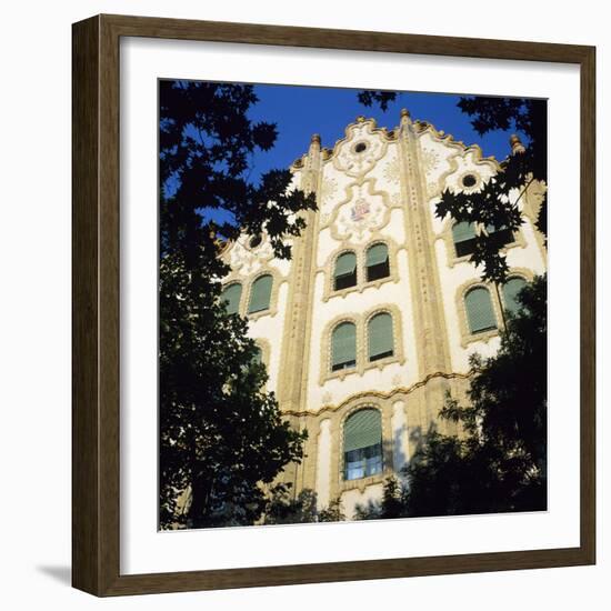 The Post Office Savings Bank Facade in Art Nouveau Style, Budapest, Hungary, Europe-Stuart Black-Framed Photographic Print