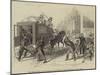 The Post Office Van, Calling at the Office of the Illustrated London News-null-Mounted Giclee Print